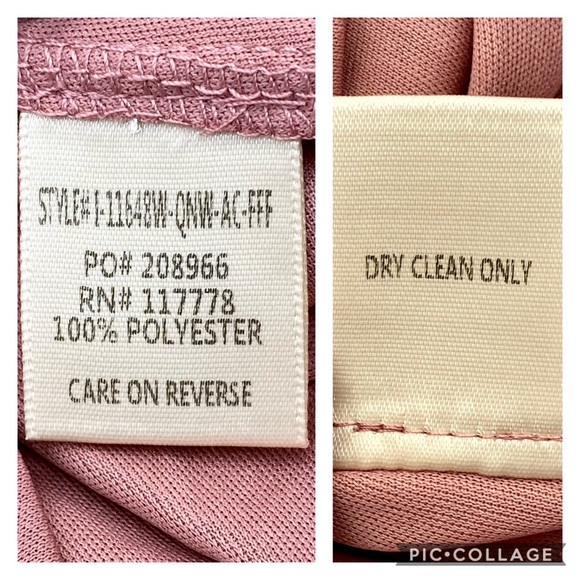 NWT Love Stitch Kaylee Satin Blouse Vintage Rose S - Picture 13 of 15